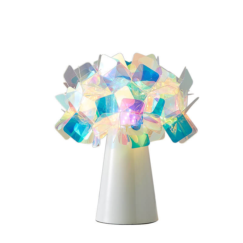Lampe de table à pétales romantiques