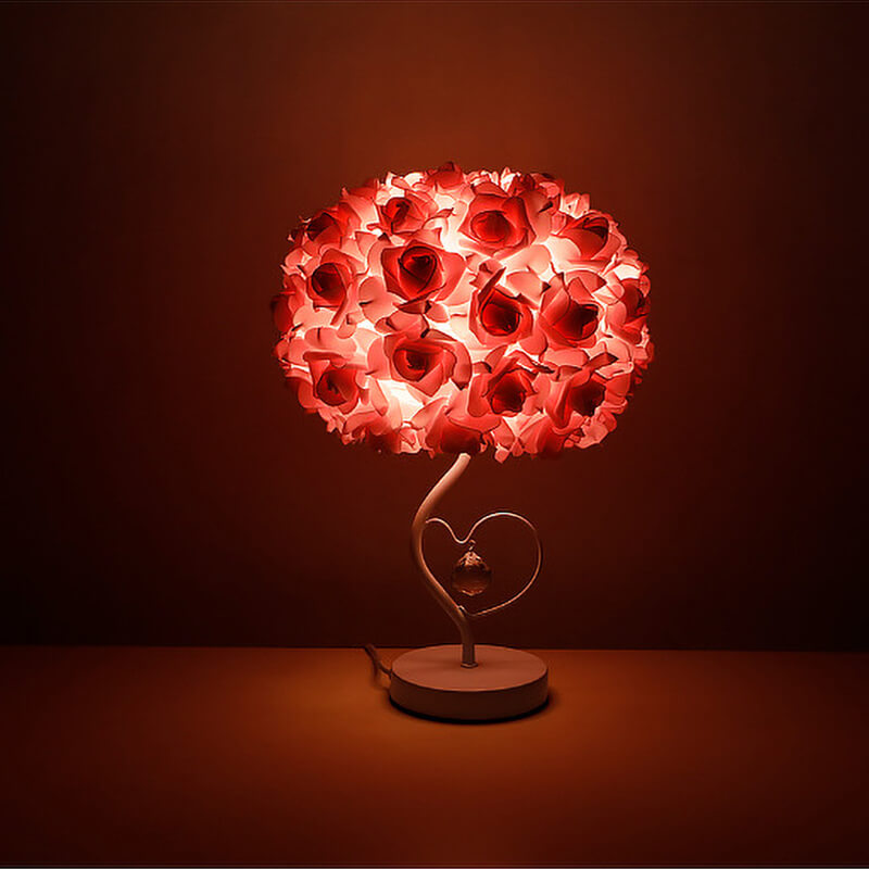 Rose Crystal Desk Lamp