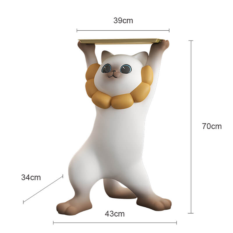 Cat Resin Storage Ornament