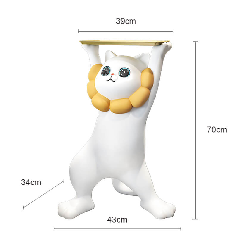 Cat Resin Storage Ornament