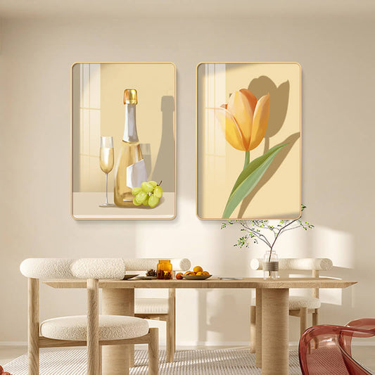 Flower Cup Crystal Porcelain Art Painting Set