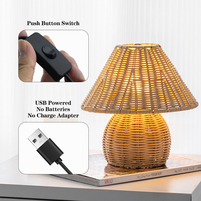Simple Bamboo Table Lamp