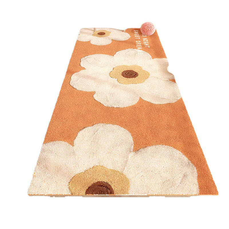 Simple Flower Plush Carpet