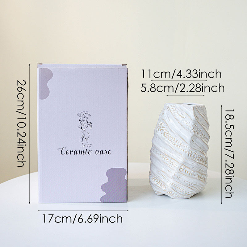 Simple Plain Ceramic Vase