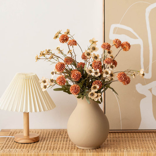 Vase en céramique simple à ventre rond