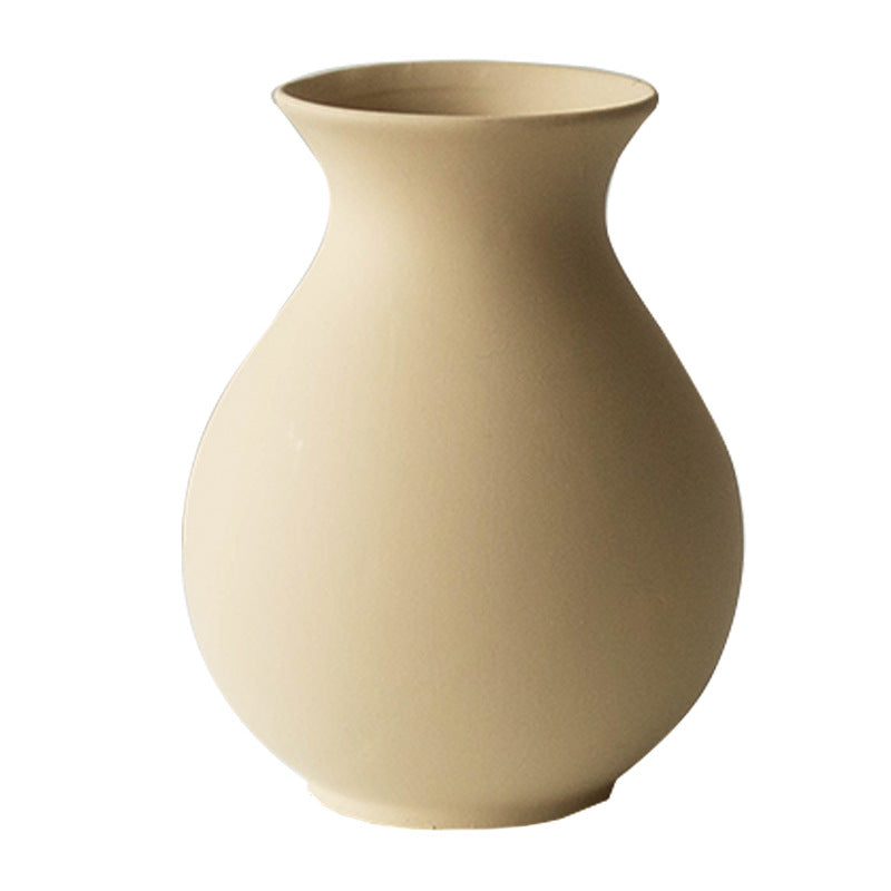 Simple Round Belly Ceramic Vase