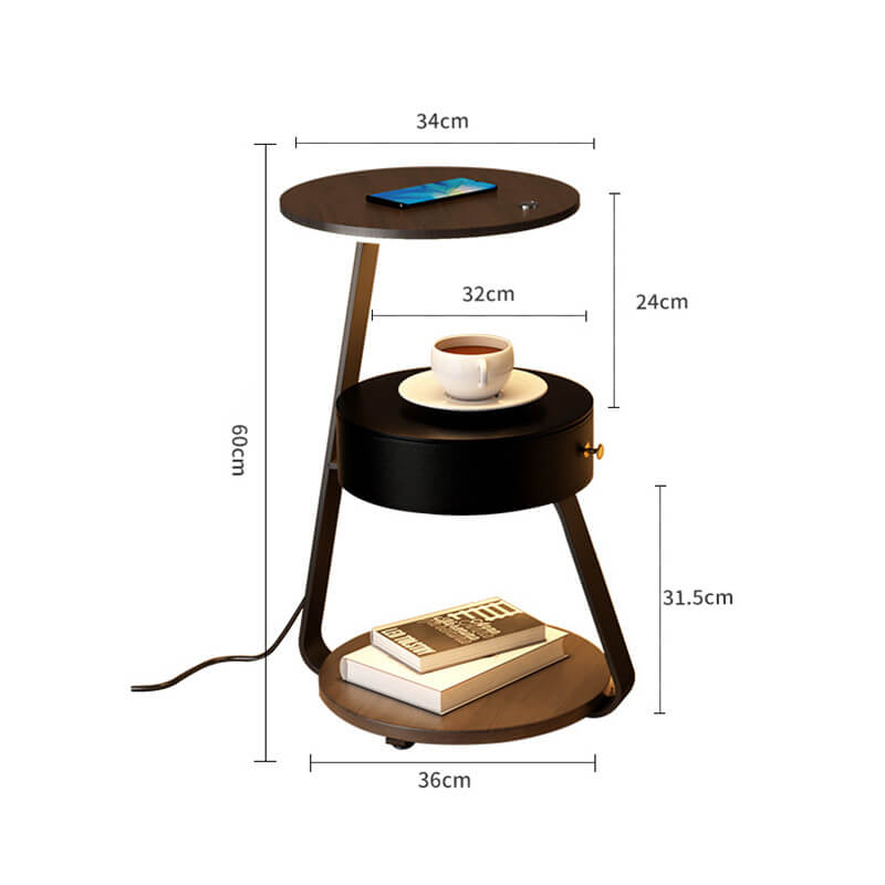 Lampe de table à chargement sans fil simple