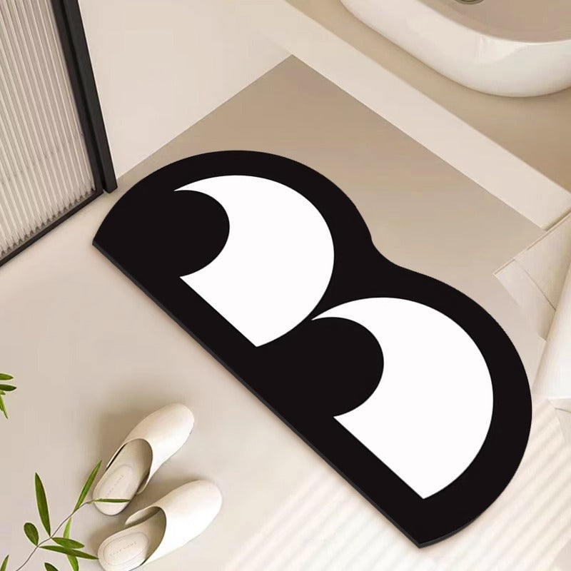 Slanted Eye Bathroom Floor Mat