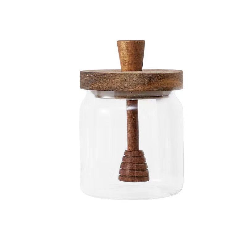 Small Bee Glass Honey Jar