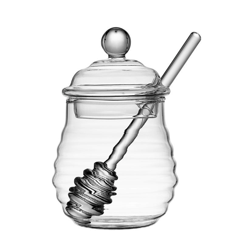 Small Bee Glass Honey Jar