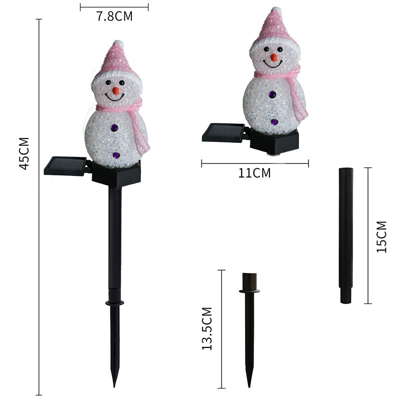 Solar Snowman Outdoor Decorative Light
