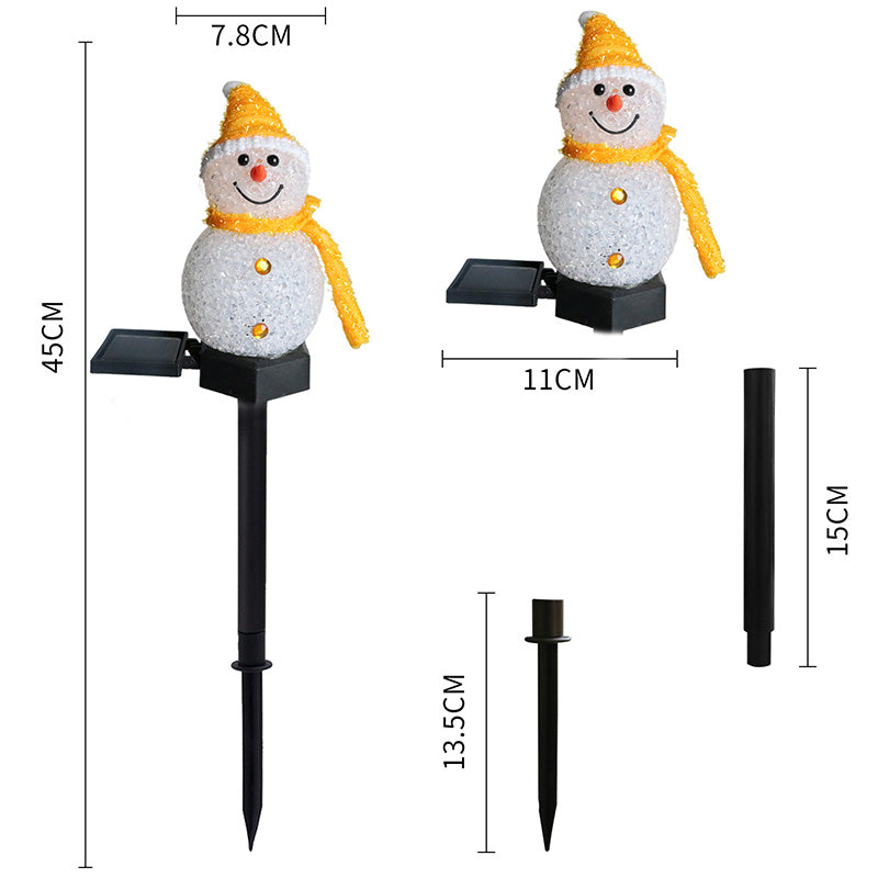 Solar Snowman Outdoor Decorative Light