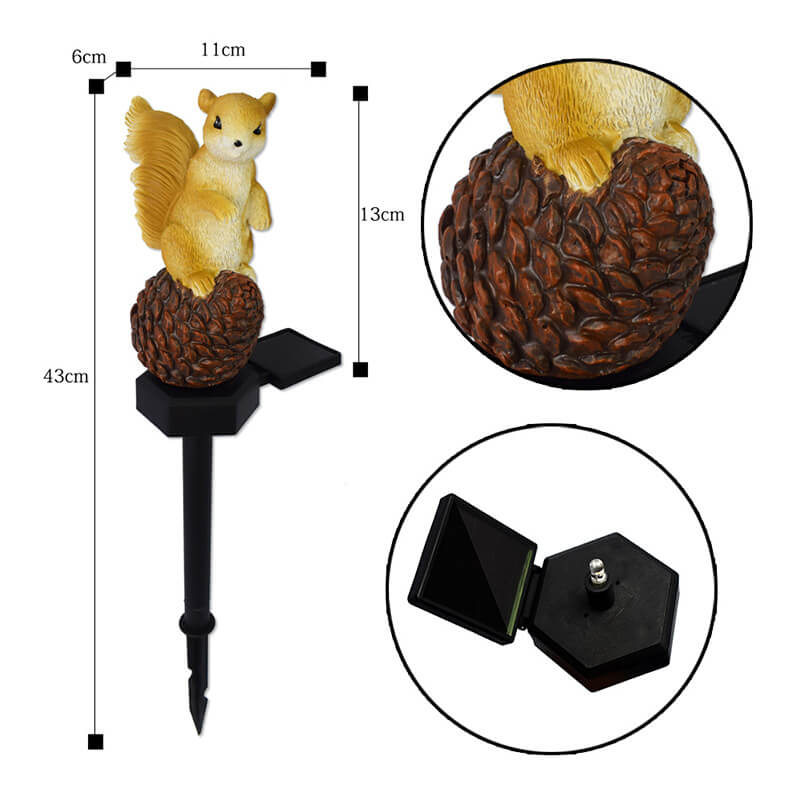 Solar Squirrel Outdoor Decorative Light