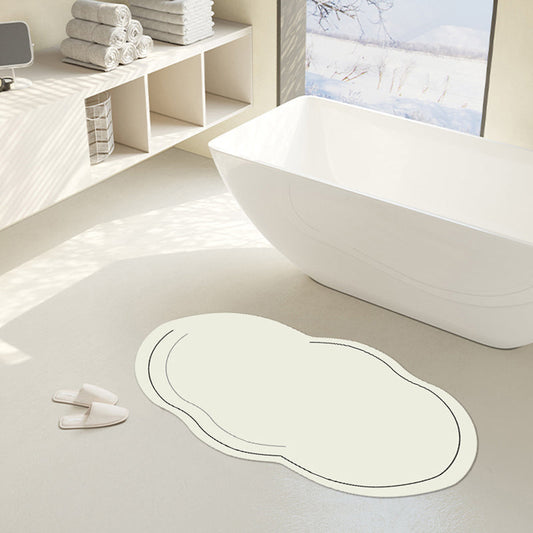 Solid Color Cloud Diatom Mud Bath Mat