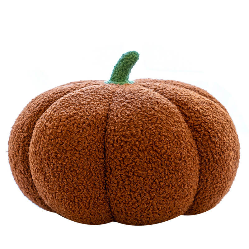 Coussin citrouille de couleur unie
