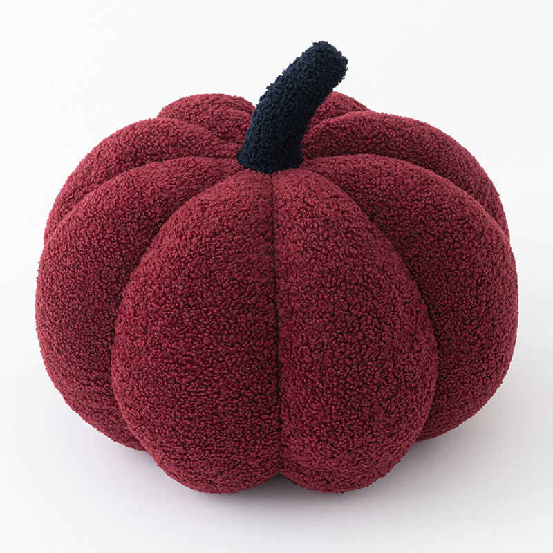 Coussin citrouille de couleur unie