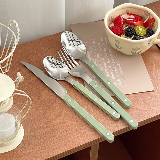Splicing Stainless Steel Flatware 4Pcs Set