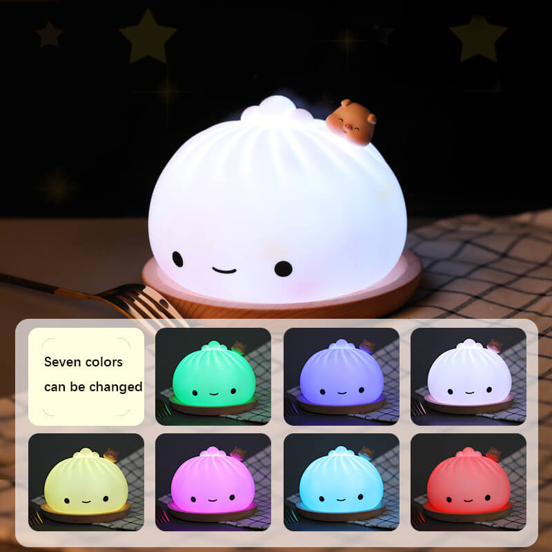Steamed Bun Silicone Night Lamp