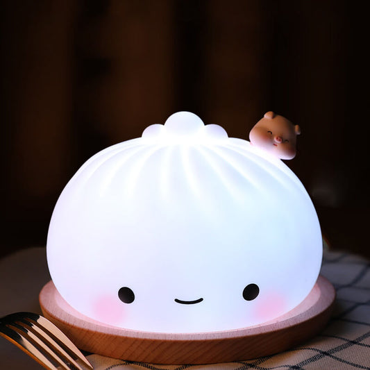 Steamed Bun Silicone Night Lamp