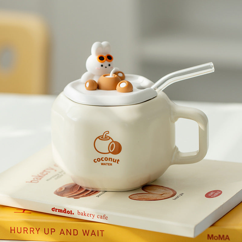 Straw Bunny Mug