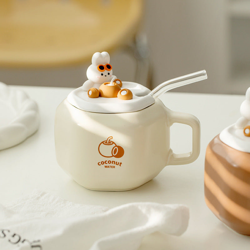 Straw Bunny Mug