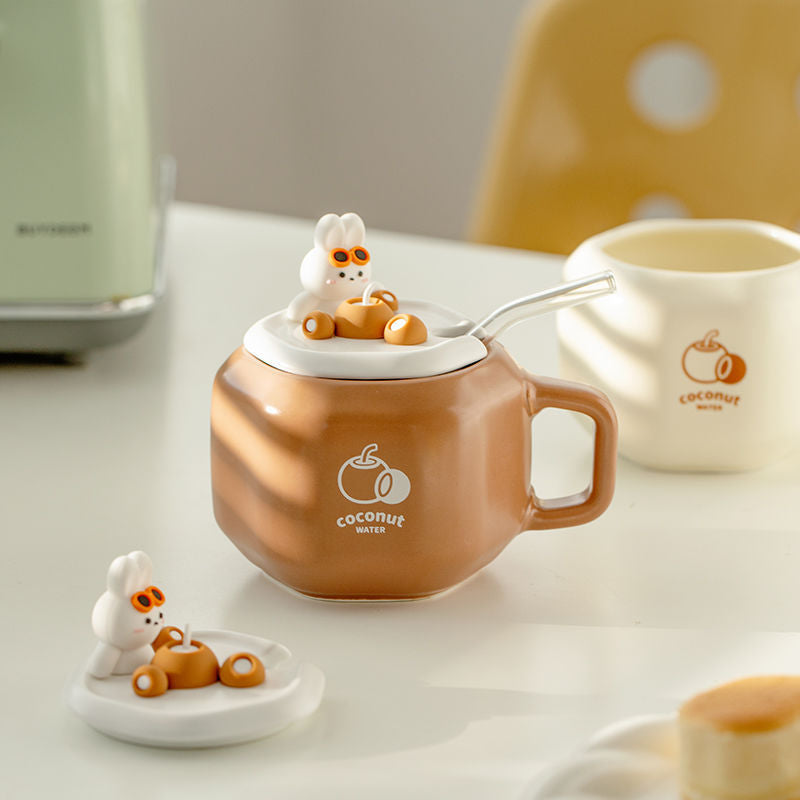 Straw Bunny Mug