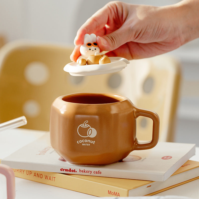 Straw Bunny Mug