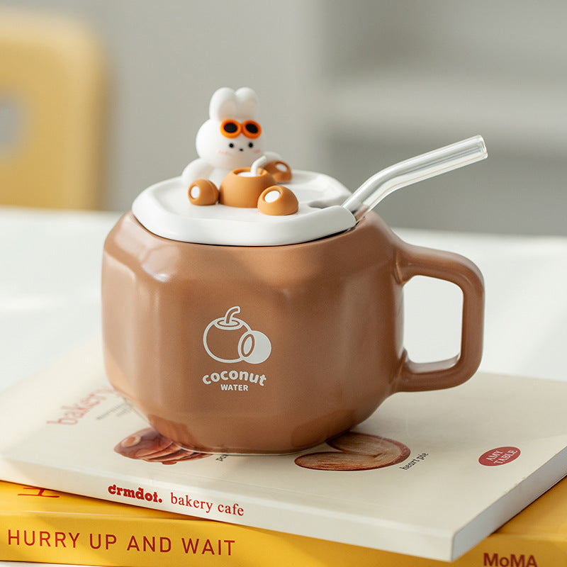 Straw Bunny Mug
