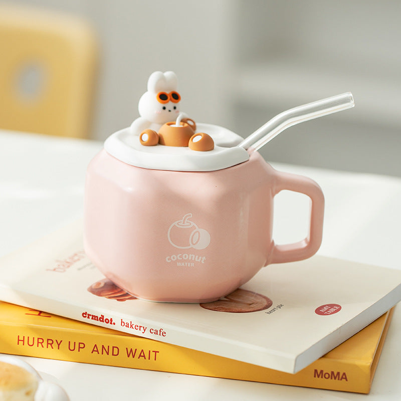 Straw Bunny Mug