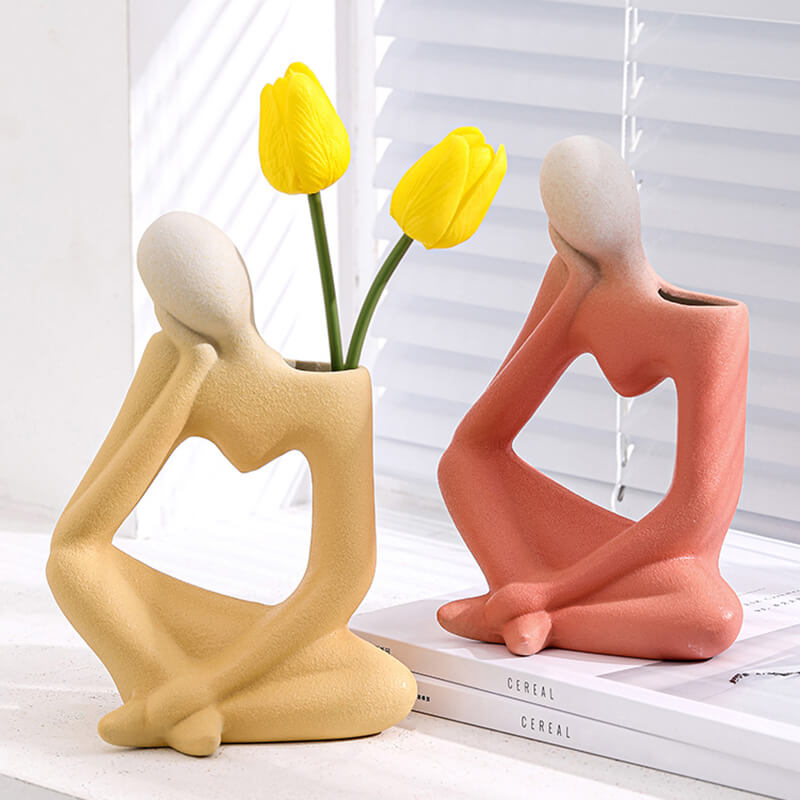 Vase en céramique Penseur