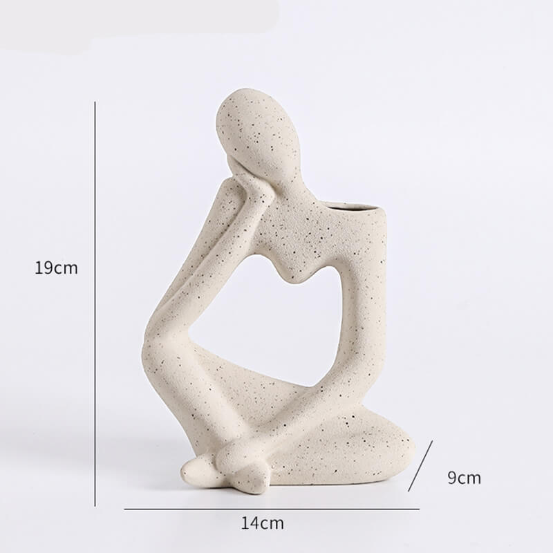 Vase en céramique Penseur