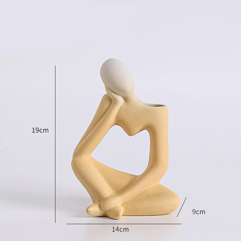 Vase en céramique Penseur