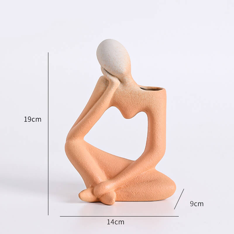 Vase en céramique Penseur
