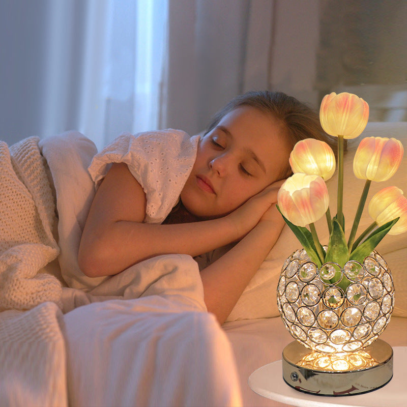 Tulip Round Crystal Mood Light