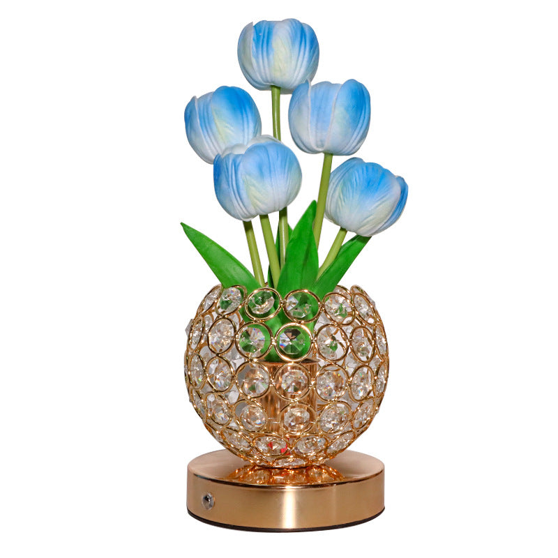 Tulip Round Crystal Mood Light