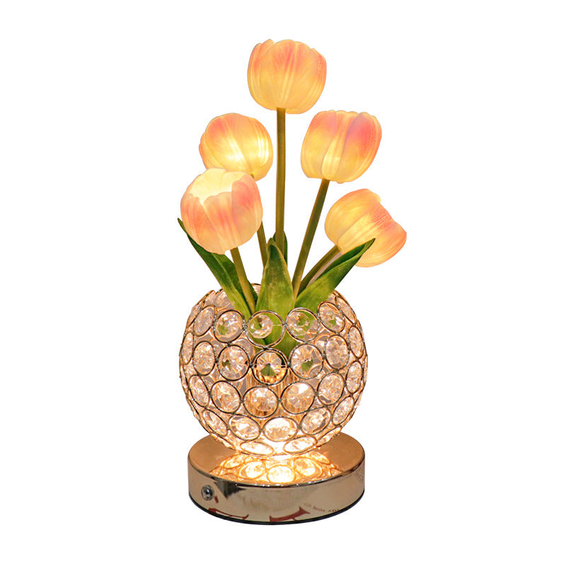 Tulip Round Crystal Mood Light