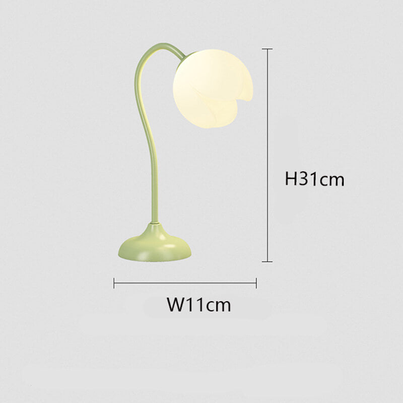 Lampe de table en forme de tulipe