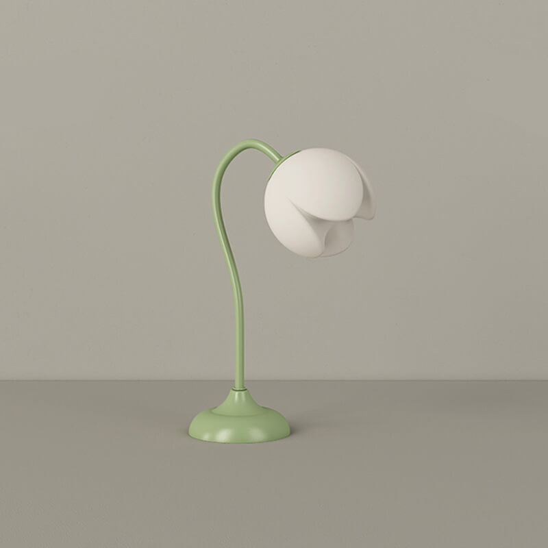 Lampe de table en forme de tulipe