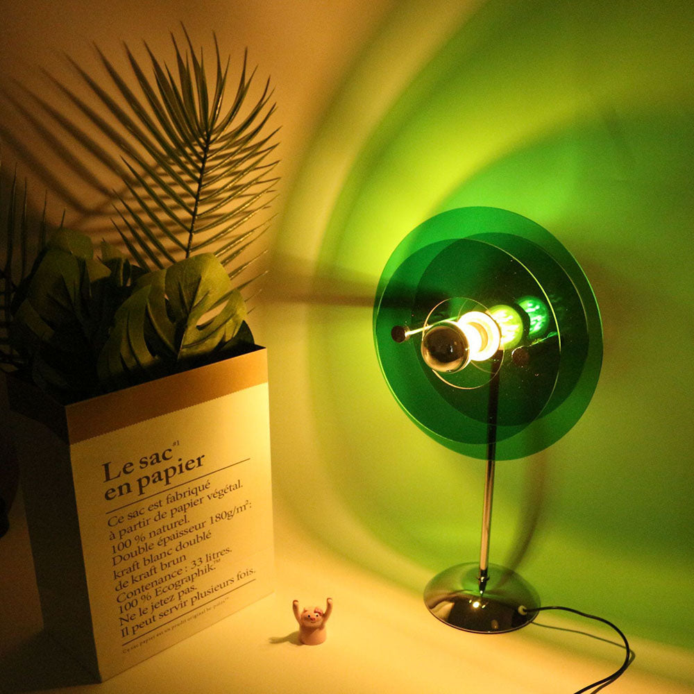 UFO Colorful Sunset Atmosphere Table Lamp