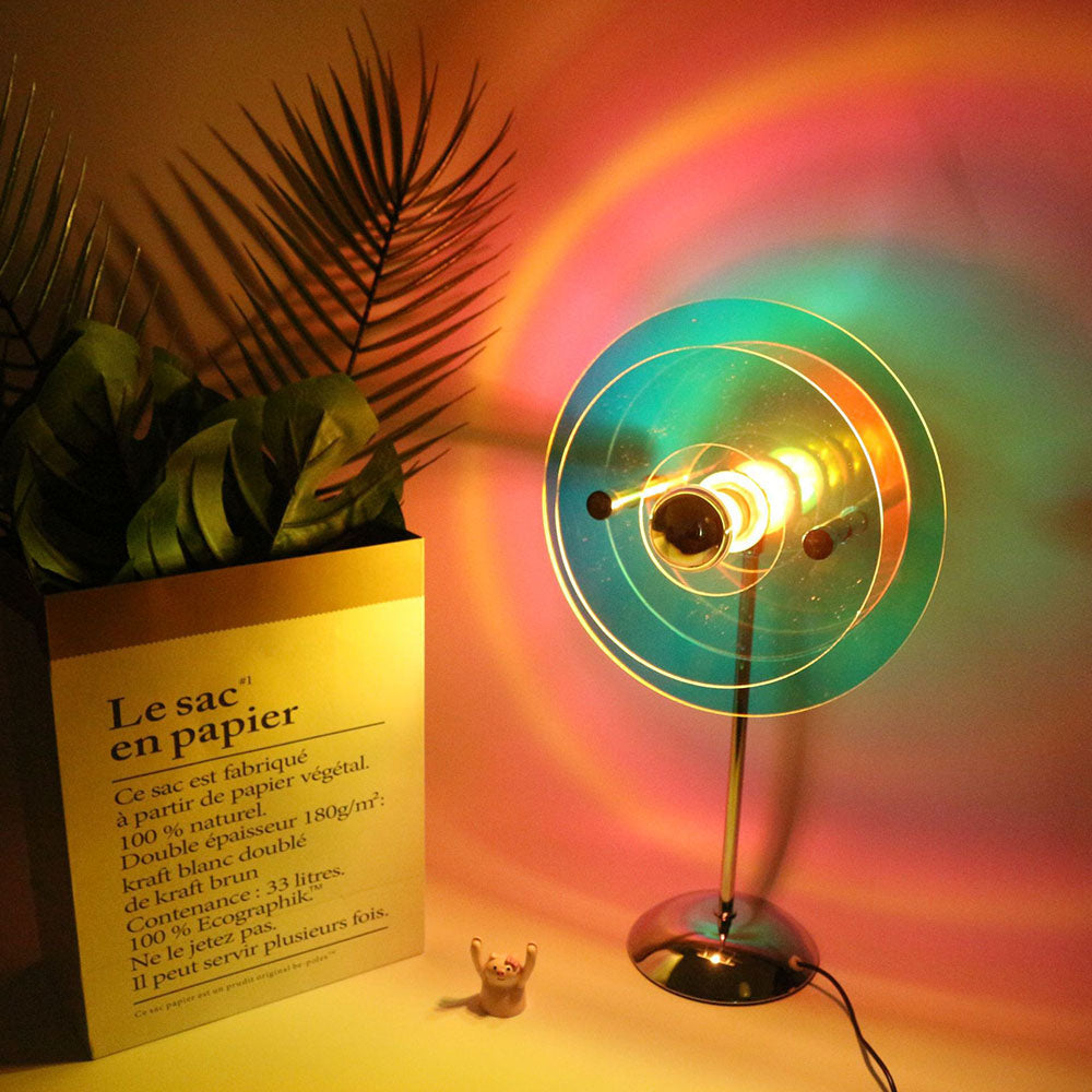 UFO Colorful Sunset Atmosphere Table Lamp
