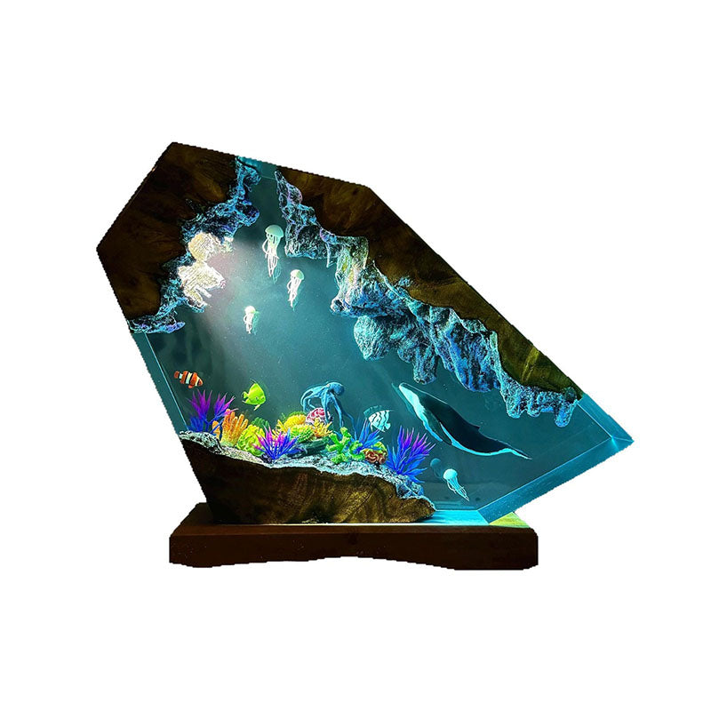 Underwater World Resin Lamp Decoration Ornaments