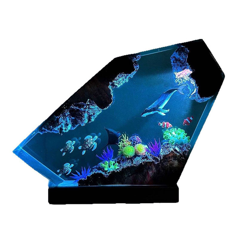 Underwater World Resin Lamp Decoration Ornaments