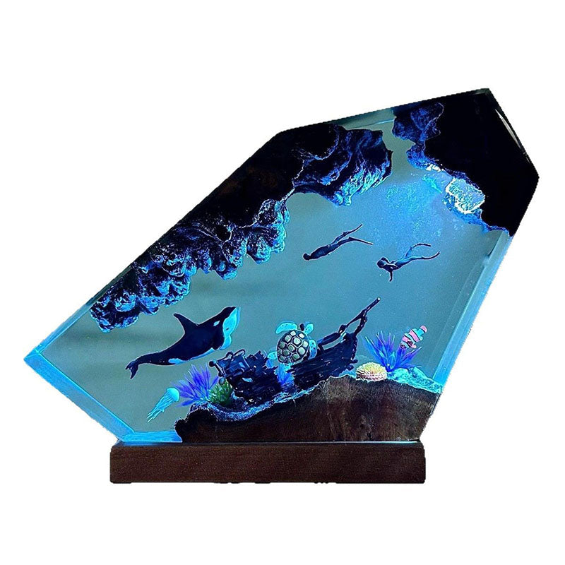 Underwater World Resin Lamp Decoration Ornaments