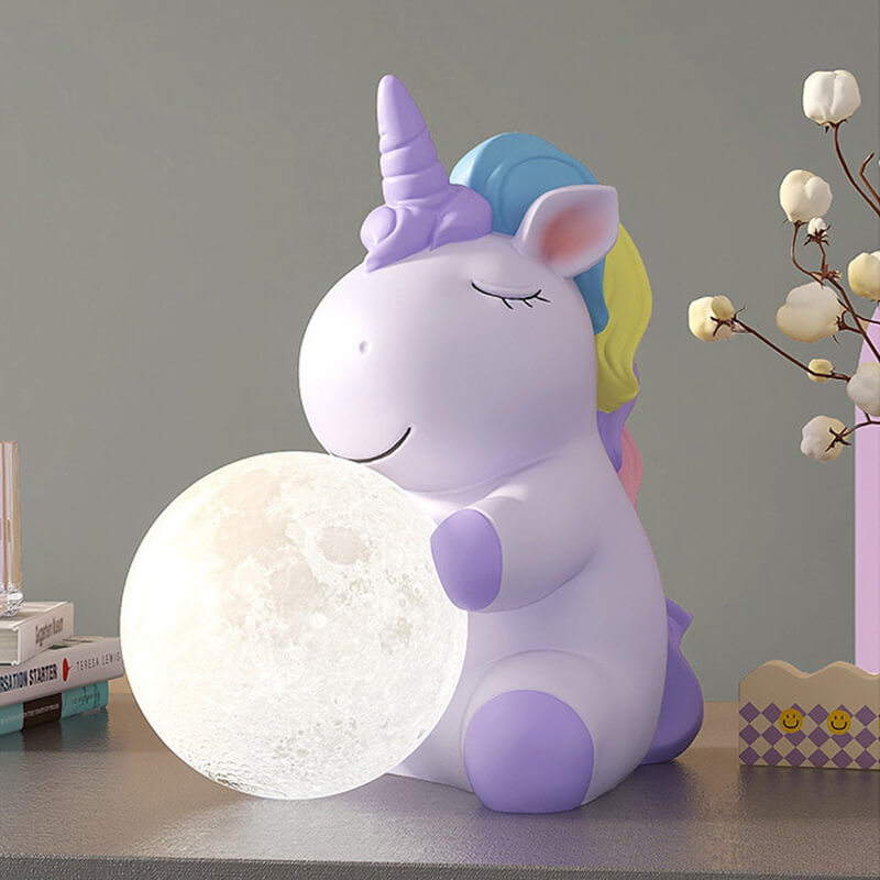 Veilleuse décorative en forme de licorne