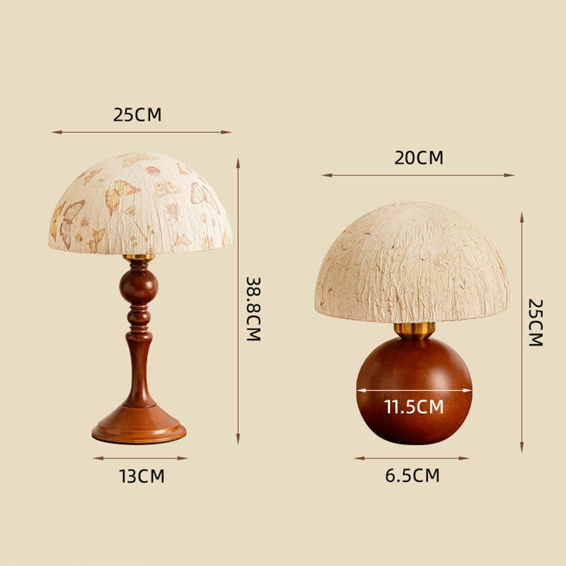 Vintage Butterfly Print Table Lamp