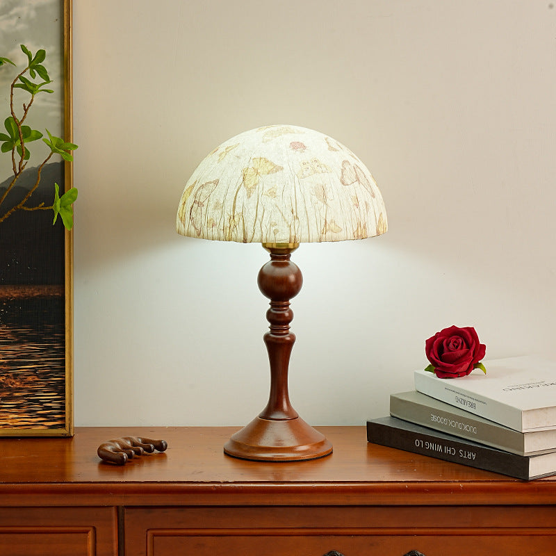 Vintage Butterfly Print Table Lamp