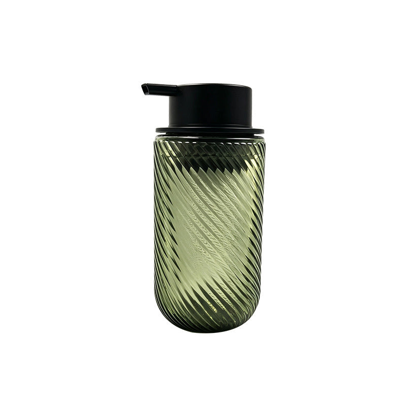 Vintage Embossed Glass Soap Dispenser