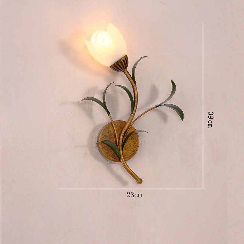 Vintage Flower Wall Lamp