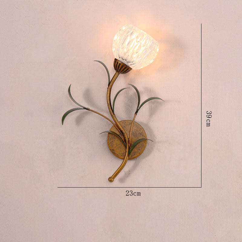 Vintage Flower Wall Lamp