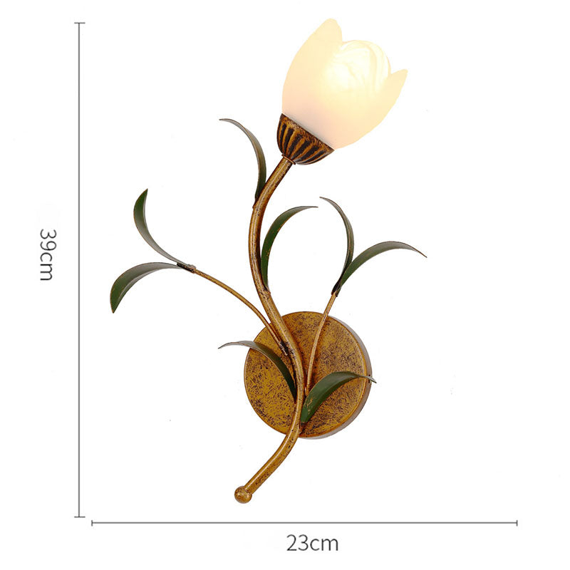 Vintage Flower Wall Lamp